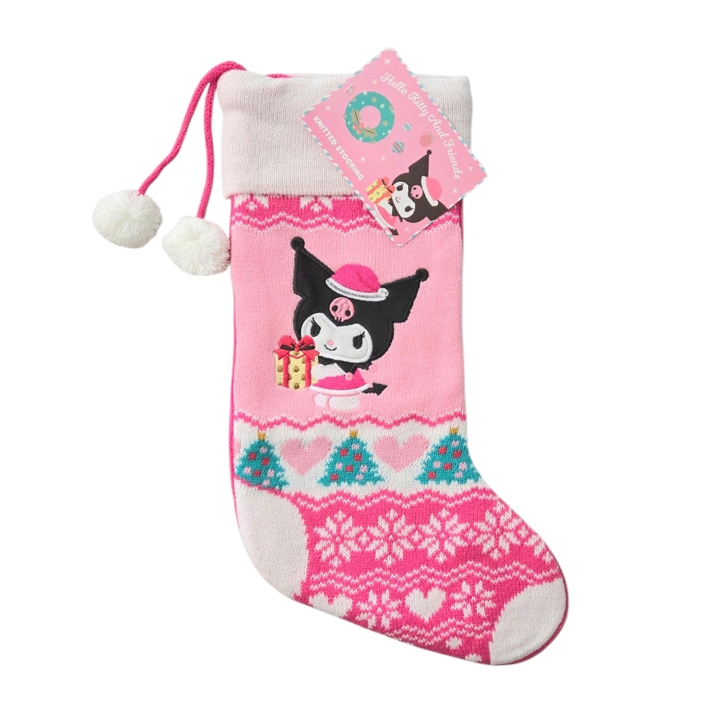 Sanrio Hello Kitty & Friends Kuromi Knit Holiday Stocking